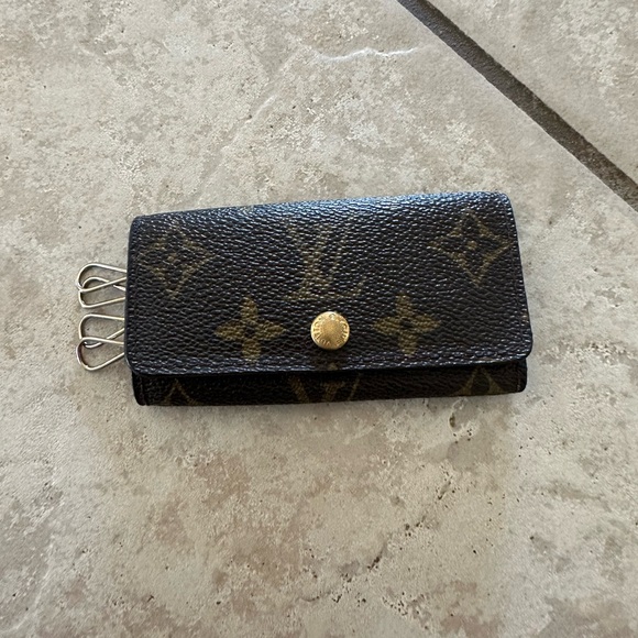 Louis Vuitton Monogram Brown and Gold Key Holder - Picture 1 of 3